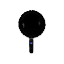 Oaktree Black 9" Round Foil Balloon (air fill)