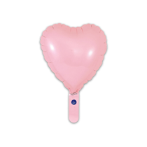 Oaktree Matt Pink 9" Heart Foil Balloon