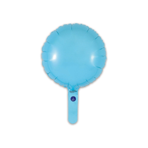 Oaktree Matt Light Blue 9" Round Foil Balloon (air fill)
