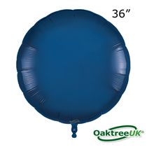 Oaktree Navy Blue 36" Round Foil Balloon