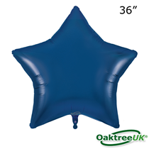 Oaktree Navy Blue 36" Star Foil Balloon