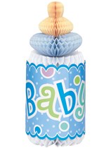 Baby Shower Blue Dots Honeycomb Decoration