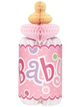 Baby Shower Pink Dots Honeycomb Decoration