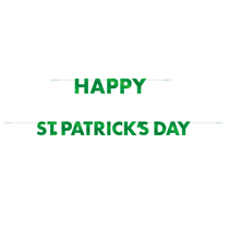 Happy St Patrick's Day Foil Letter Banner 10ft