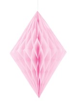 Lovely Light Pink Diamond Tissue Hanging Decoration