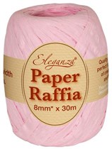 Light Pink Paper Raffia Balloon Ribbon 30m