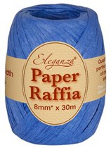 Royal Blue Paper Raffia Balloon Ribbon 30m