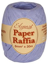 Lavender Paper Raffia Balloon Ribbon 30m