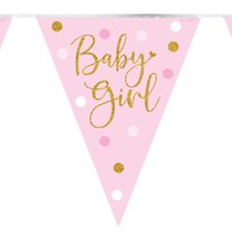 Sparkling Baby Girl Dots Bunting 3.9M