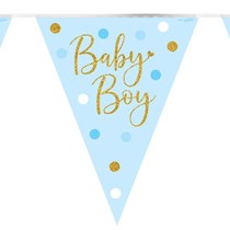 Sparkling Baby Boy Dots Bunting 3.9M