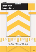 Yellow Dots & Stripes Flag Banner