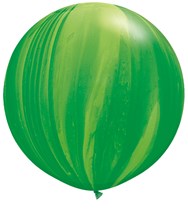 Green super agate latex balloon