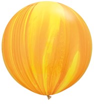 Yellow orange superagate qualatex latex balloons