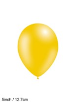 Decotex Pro 5" Fashion Solid Goldenrod Latex Balloons 100pk