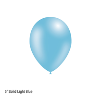 Decotex Pro 5" Fashion Solid Light Blue Latex Balloons 100pk