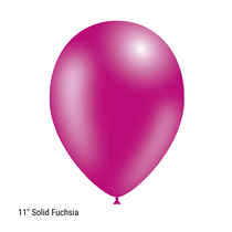 Decotex Pro 11" Fashion Solid Fuchsia Latex Balloons 50pk
