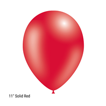 Decotex Pro 11" Fashion Solid Red Latex Balloons 50pk