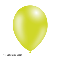 Decotex Pro 11" Fashion Solid Lime Green Latex Balloons 50pk