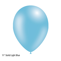Decotex Pro 11" Fashion Solid Light Blue Latex Balloons 50pk
