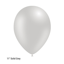 Decotex Pro 11" Fashion Solid Grey Latex Balloons 50pk