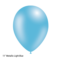 Decotex Pro 11" Metallic Light Blue Latex Balloons 50pk