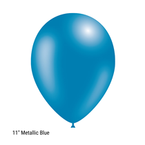 Decotex Pro 11" Metallic Blue Latex Balloons 50pk