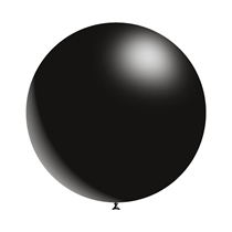 Decortex 3ft Black Round Latex Balloons 2pk
