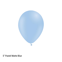 Decotex Pastel Matte Blue 5" Latex Balloons 100pk