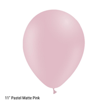 Decotex Pastel Matte Pink 11" Latex Balloons 50pk