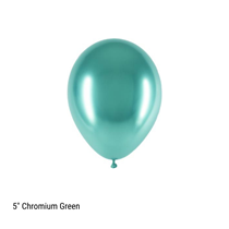 Decotex Pro 5" Chromium Green Latex Balloons 50pk