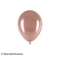 Decotex Chromium Rose Gold 5" Latex Balloons 50pk