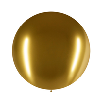Decotex Pro Chromium Gold 24" Latex Balloons 3pk