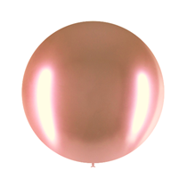 Decotex Pro Chromium Rose Gold 24" Latex Balloons 3pk