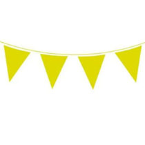 Lime Green Solid Colour Bunting 20 Flags 10m