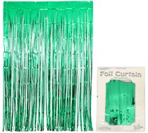 Green Metallic Foil Door Curtain 2.4M
