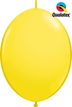 12" Yellow Quick Link Latex Balloons - 50pk