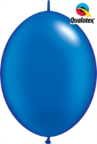 Qualatex 12" Pearl Sapphire Blue Quick Link Latex Balloons 50pk