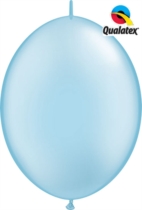 Qualatex 12" Pearl Light Blue Quick Link Latex Balloons 50pk