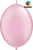 12" Pearl Pink Quick Link Latex Balloons - 50pk
