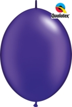 12" Pearl Purple Quick Link Latex Balloons - 50pk
