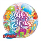 22" Happy Birthday Bubble Balloon