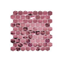 Sequin Rose Gold Hexagon Single Wall Panel 30cm x 30cm