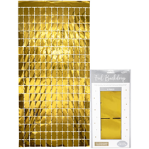 Gold Retangle Foil Backdrop 1m x 2m