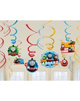 Thomas & Friends Hanging Swirl Decorations 12pk