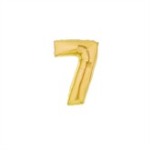 Gold Number 7 Air Fill Foil Balloon 7"