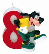 Mickey Mouse Number 8 Candle