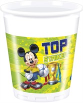 Mickey Mouse 'Goal' Plastic Cups 8pk