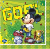 Mickey Mouse 'Goal' Paper Napkins 20pk