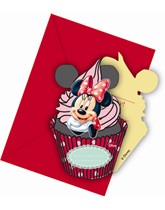 Minnie Cafe Invitations and Envelopes 6pk