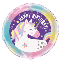 Unicorn Party Happy Birthday 18" Foil Balloon